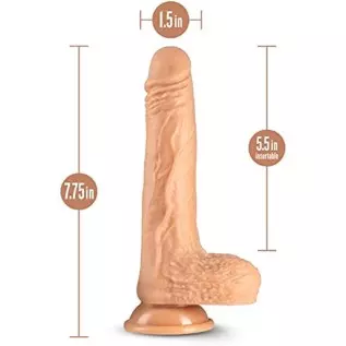 Blush Silicone Dr. Grey- 7 Inch Thrusting Rotating 50 Vibration Settings Dildo - Satin Smooth 1.5" Realistic Shaft - Strap On Co
