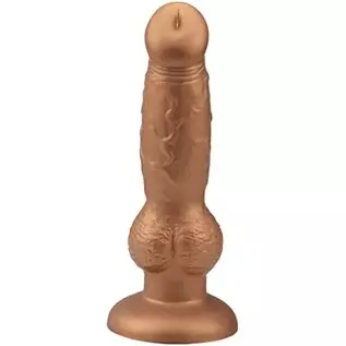 Realistic G-spot Dildo, 7.08 inch Liquid Silicone Penis Cock Dong with Flared Suction Cup, Adult Sex Toy for Men Women