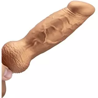 Realistic G-spot Dildo, 7.08 inch Liquid Silicone Penis Cock Dong with Flared Suction Cup, Adult Sex Toy for Men Women
