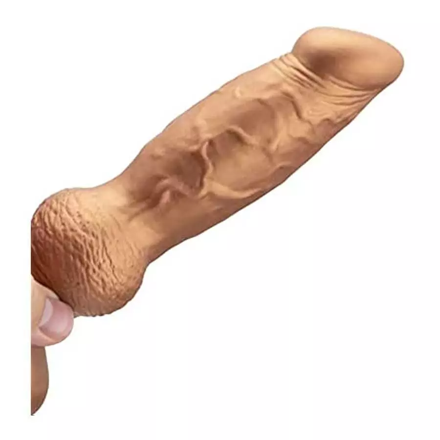 Realistic G-spot Dildo, 7.08 inch Liquid Silicone Penis Cock Dong with Flared Suction Cup, Adult Sex Toy for Men Women