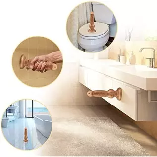 Realistic G-spot Dildo, 7.08 inch Liquid Silicone Penis Cock Dong with Flared Suction Cup, Adult Sex Toy for Men Women