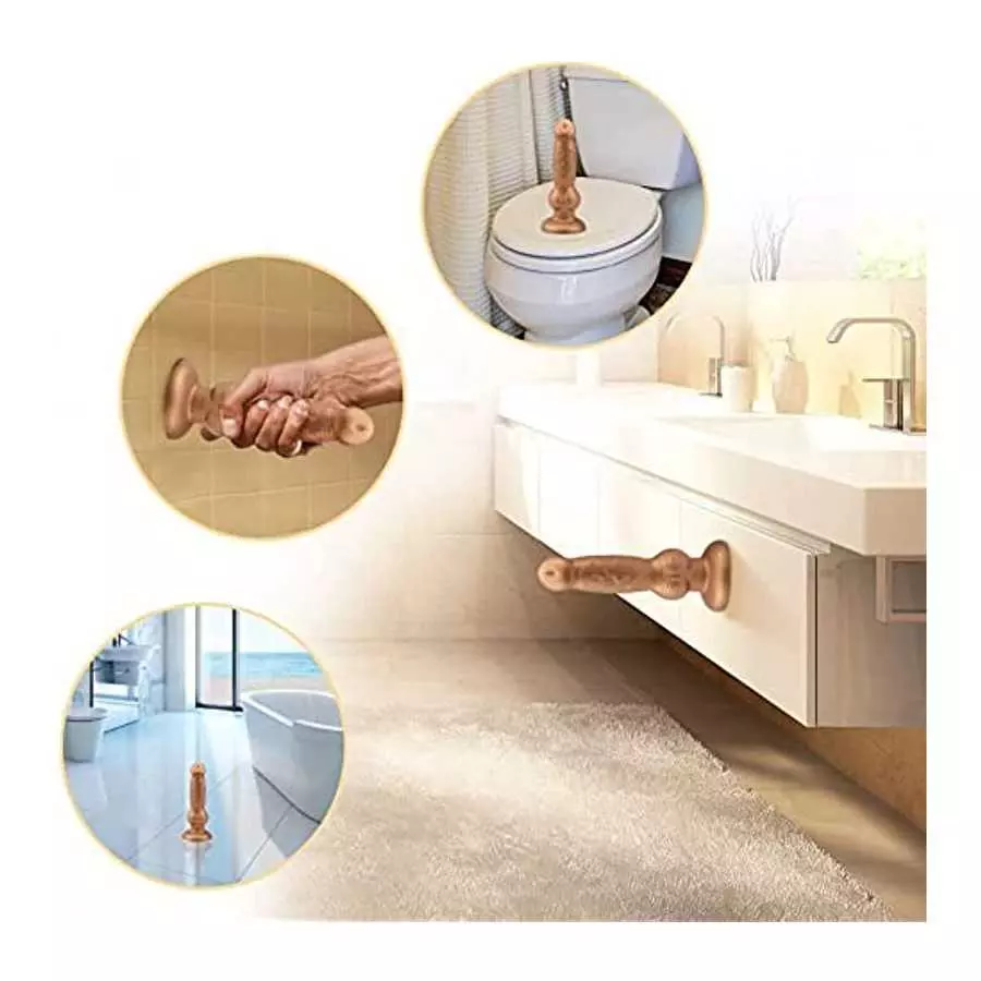 Realistic G-spot Dildo, 7.08 inch Liquid Silicone Penis Cock Dong with Flared Suction Cup, Adult Sex Toy for Men Women