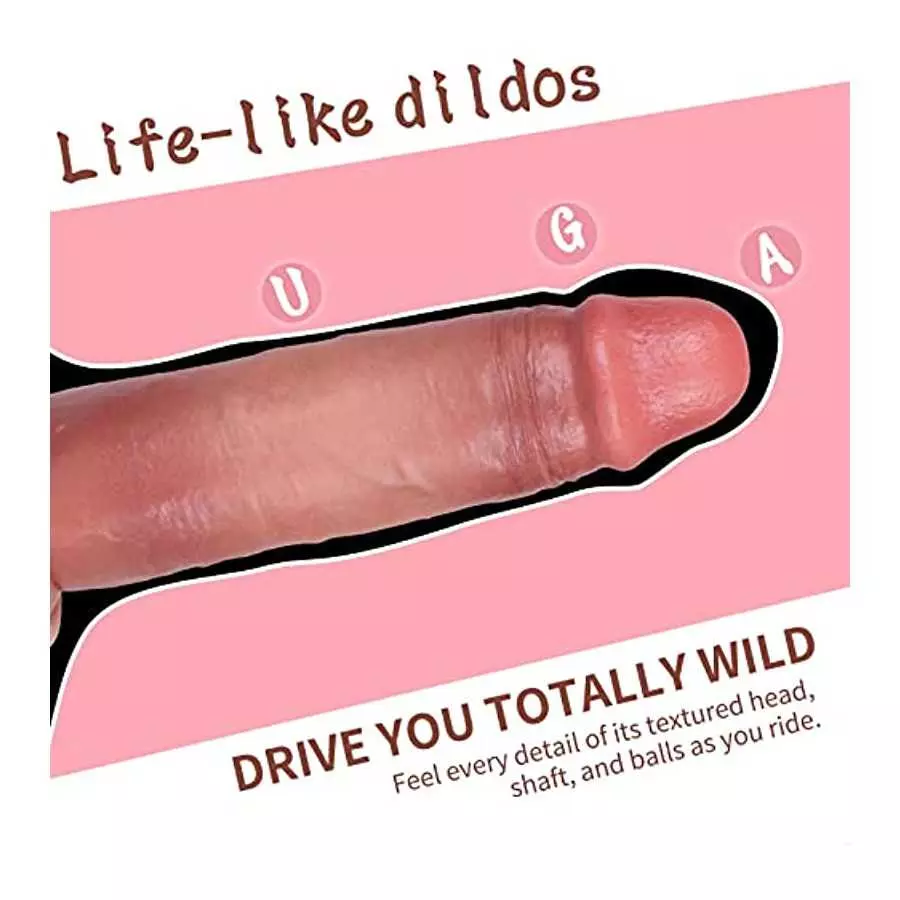 Realistic Uncut Dildo, Dildo with Sliding Foreskin, Realistic Foreskin Dildo, Double Silicone Dildo with Sliding Foreskin Specia