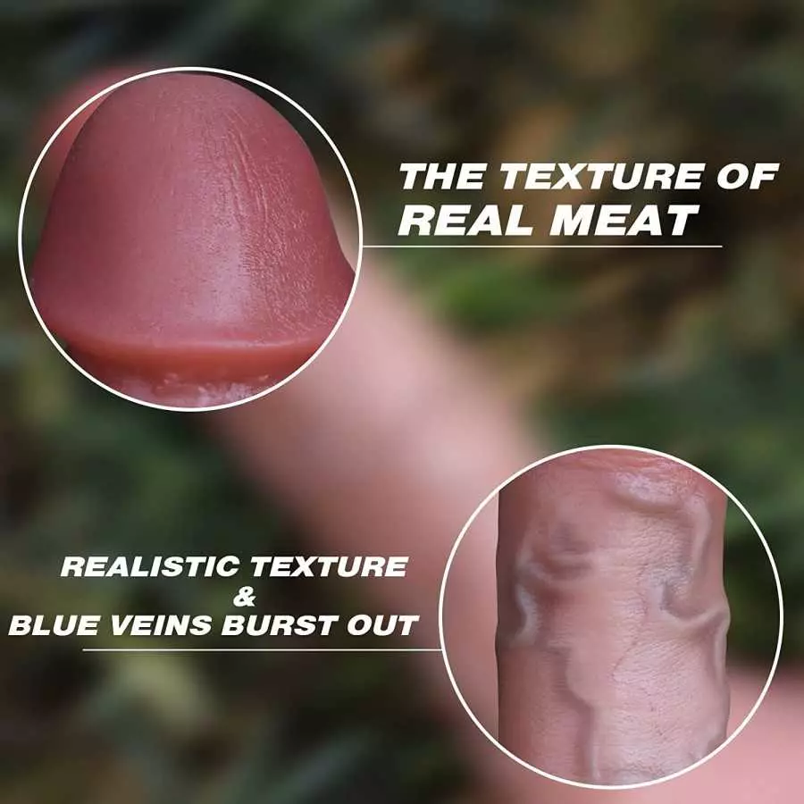 8.77 Inch Realistic Dildo, Body-Safe Material Lifelike Huge Penis, Adult Sex Toys for Women, Flexible Dildos with Suction Cup fo