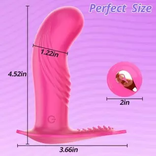 G Spot Vibrator Dildo with 10 Vibrating Modes, Remote Control Whisper-Quiet Panty Vibrator for G spot Stimulation, Dual Stimulat G Spot Vibrator Dildo with 10 Vibrating Modes, Remote Control Whisper-Quiet Panty Vibrator for G spot Stimulation, Dual Stimulat