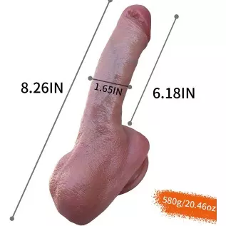 8.77 Inch Realistic Dildo, Body-Safe Material Lifelike Huge Penis, Adult Sex Toys for Women, Flexible Dildos with Suction Cup fo