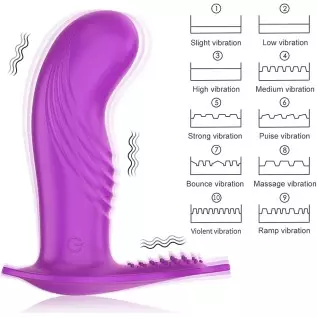 G Spot Vibrator Dildo with 10 Vibrating Modes, Remote Control Whisper-Quiet Panty Vibrator for G spot Stimulation, Dual Stimulat G Spot Vibrator Dildo with 10 Vibrating Modes, Remote Control Whisper-Quiet Panty Vibrator for G spot Stimulation, Dual Stimulat