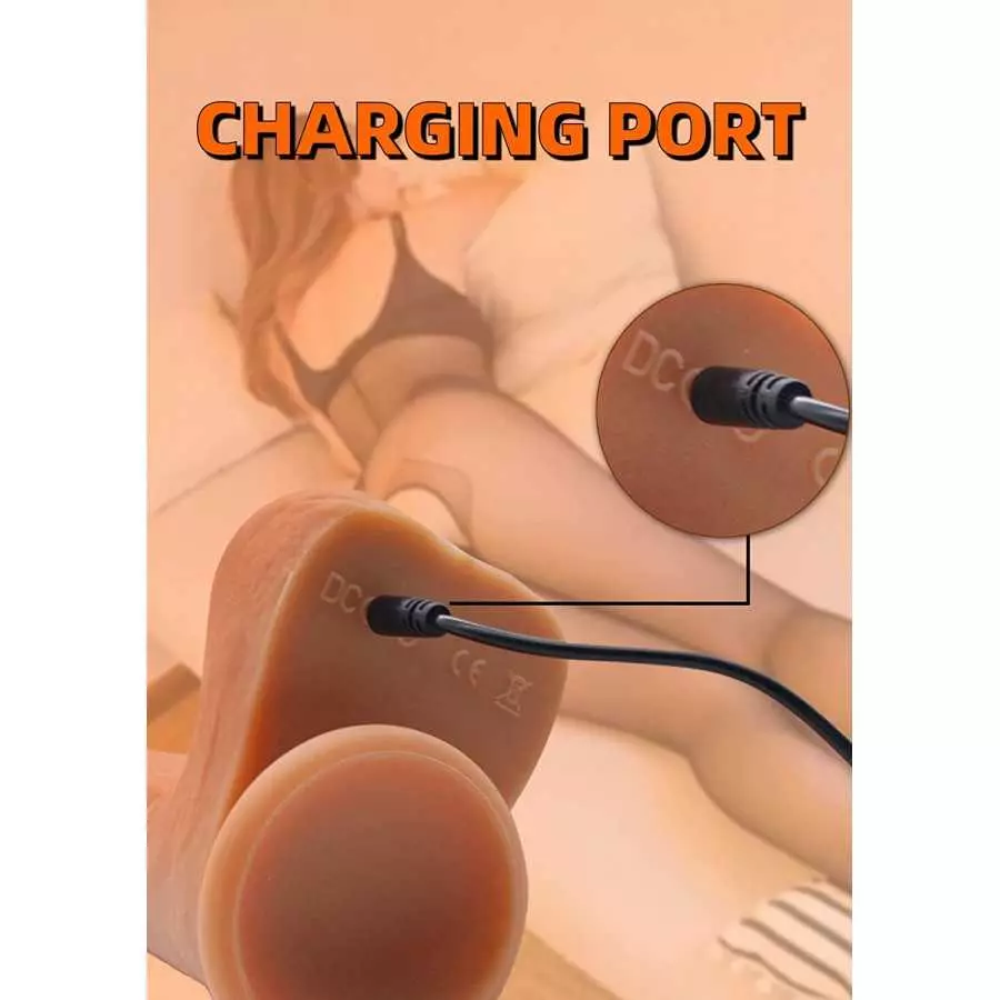 Thrusting Vibrator Dildo for Women,8.5" Realistic Heating Vibrating Dildo Thruster Throat Trainer, Silicone Suction Cup Dildo Se