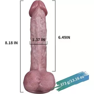 8.77 Inch Realistic Dildo, Body-Safe Material Lifelike Huge Penis, Adult Sex Toys for Women, Flexible Dildos with Suction Cup fo