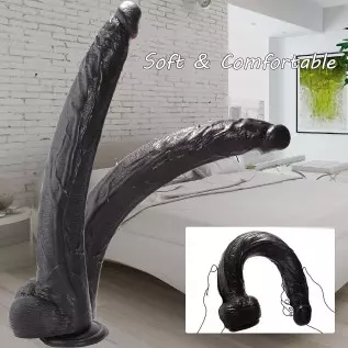 17.5 Inch Huge Dildo with Small Glans, Big Dildos with Strong Suction Cup for Hands-Free Play, Realistic Dildo with Big Cock for