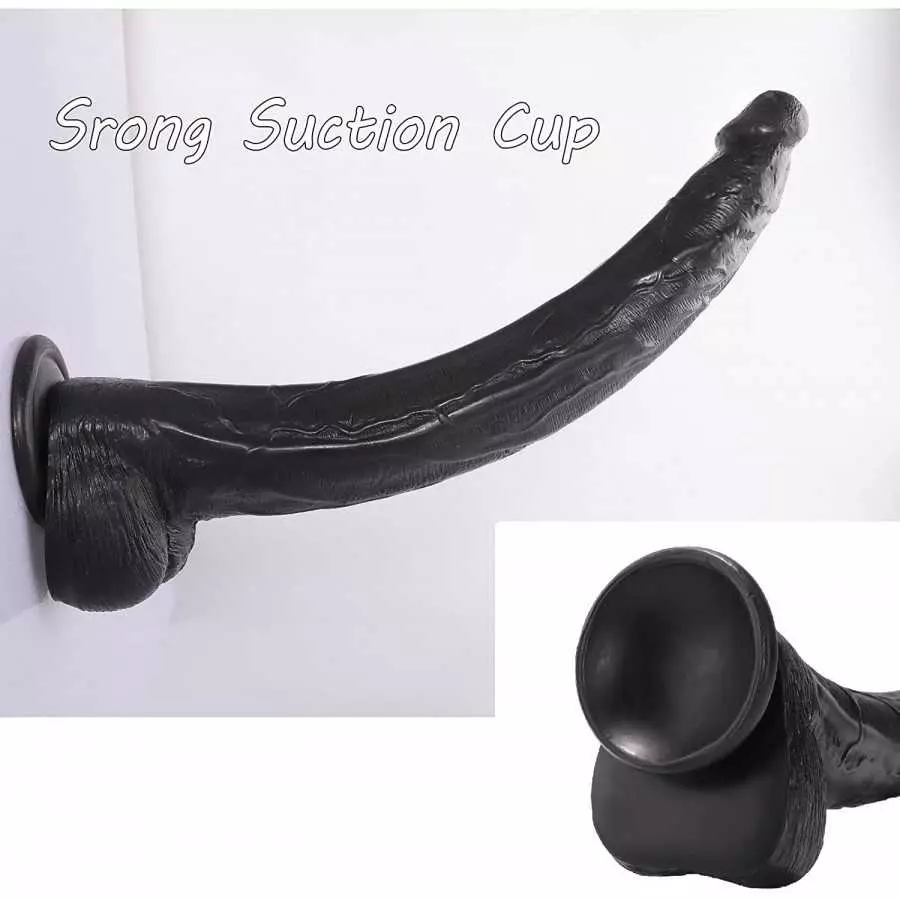 17.5 Inch Huge Dildo with Small Glans, Big Dildos with Strong Suction Cup for Hands-Free Play, Realistic Dildo with Big Cock for