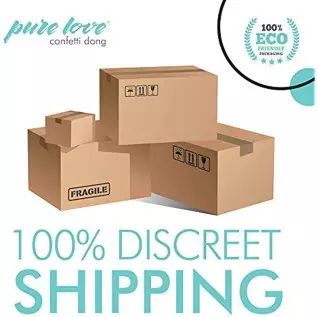 Pure Love 7.5" Confetti Clear Silicone Dildo With Suction Cup, Harness Compatible Adult Sex Toy