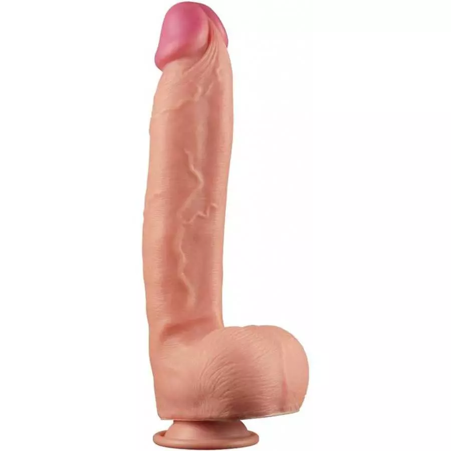 Large Strap on Dildo Dual Density Silicone Anal Dildo Realistic Huge Suction Cup Dildo Big Horse Dildo (12 inches)