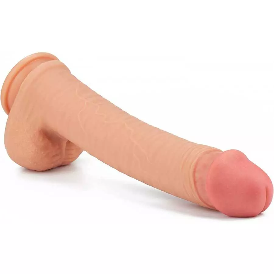 Large Strap on Dildo Dual Density Silicone Anal Dildo Realistic Huge Suction Cup Dildo Big Horse Dildo (12 inches)
