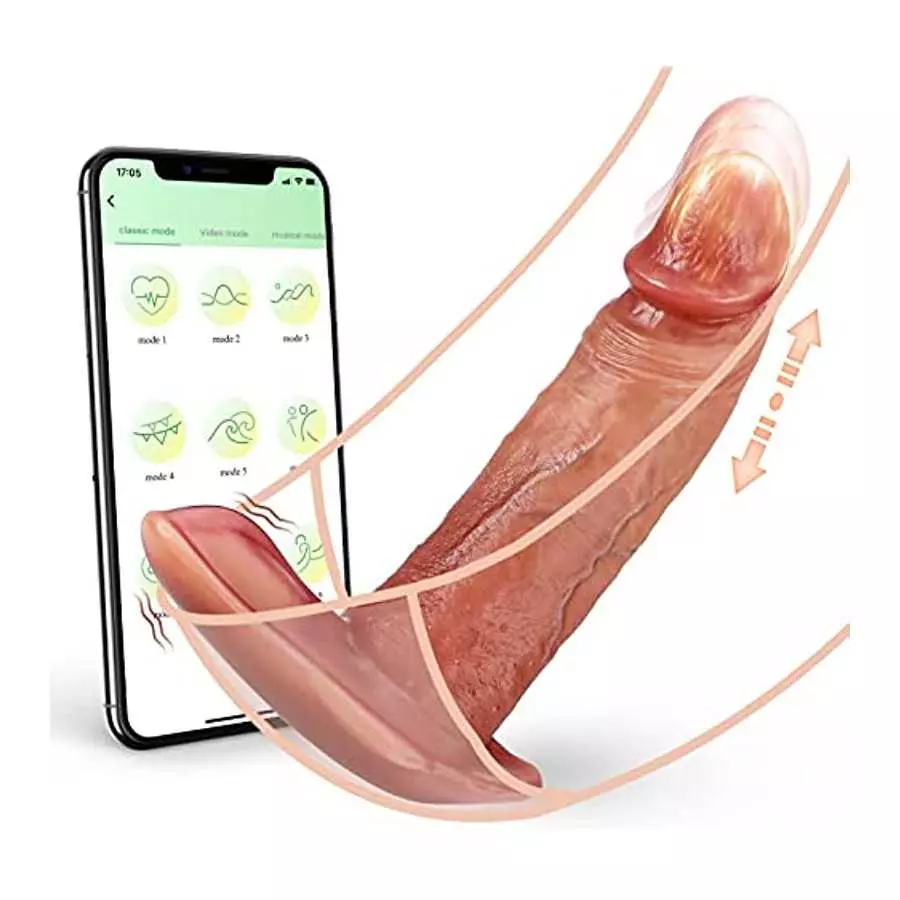 5.7 Inch Realistic Dildos, app Control Vibrator Large Dildos, Telescoping Thrust Wearable Panty Vibrator Anal Dildos,Thrusting D 5.7 Inch Realistic Dildos, app Control Vibrator Large Dildos, Telescoping Thrust Wearable Panty Vibrator Anal Dildos,Thrusting D