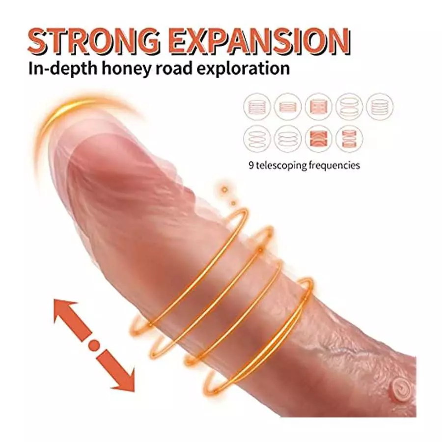 5.7 Inch Realistic Dildos, app Control Vibrator Large Dildos, Telescoping Thrust Wearable Panty Vibrator Anal Dildos,Thrusting D