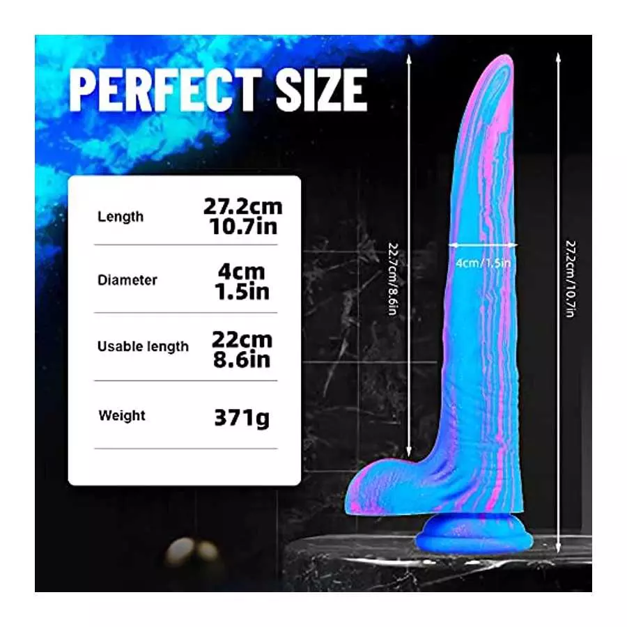 10.7 Inch Realistic Dildo with Suction Cup, Super Long Deer Dildo Anal Plug Prostate Massager Adult Sex Toy for Female & Couple