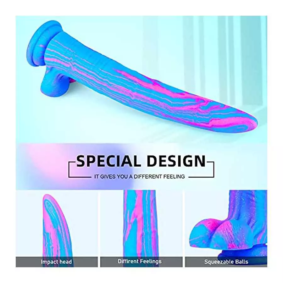 10.7 Inch Realistic Dildo with Suction Cup, Super Long Deer Dildo Anal Plug Prostate Massager Adult Sex Toy for Female & Couple