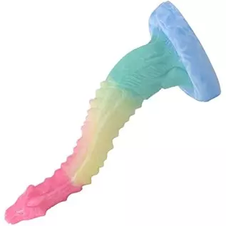 10 inch Realistic S-Shaped Dragon Suction Cup Dildo, Long Pink Silicone Dildos Barde Shape Anal Butt Plug Adult Toys Anal Dildo
