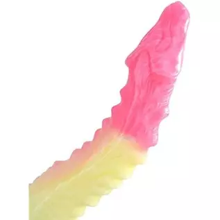10 inch Realistic S-Shaped Dragon Suction Cup Dildo, Long Pink Silicone Dildos Barde Shape Anal Butt Plug Adult Toys Anal Dildo