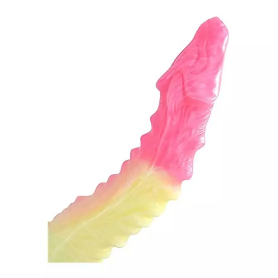 10 inch Realistic S-Shaped Dragon Suction Cup Dildo, Long Pink Silicone Dildos Barde Shape Anal Butt Plug Adult Toys Anal Dildo