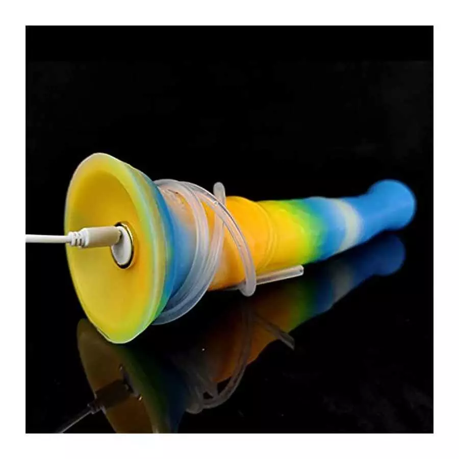 Remote Control Vibrating Silicone Dildo Ejaculating Dildo, Realistic Luminous Squirting Dildo Vibrator with 10 Vibration Modes,