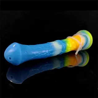 Remote Control Vibrating Silicone Dildo Ejaculating Dildo, Realistic Luminous Squirting Dildo Vibrator with 10 Vibration Modes,