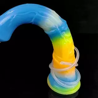 Remote Control Vibrating Silicone Dildo Ejaculating Dildo, Realistic Luminous Squirting Dildo Vibrator with 10 Vibration Modes,