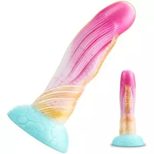 8.5" Fantasy Realistic Dildo, Ultra-Soft Monster Dildos with Large Suction Cup for Hands-Free Play, Lifelike Thick Dragon Dildo