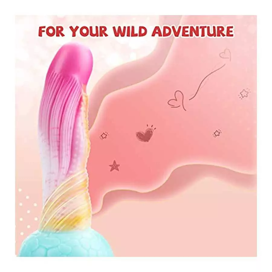 8.5" Fantasy Realistic Dildo, Ultra-Soft Monster Dildos with Large Suction Cup for Hands-Free Play, Lifelike Thick Dragon Dildo