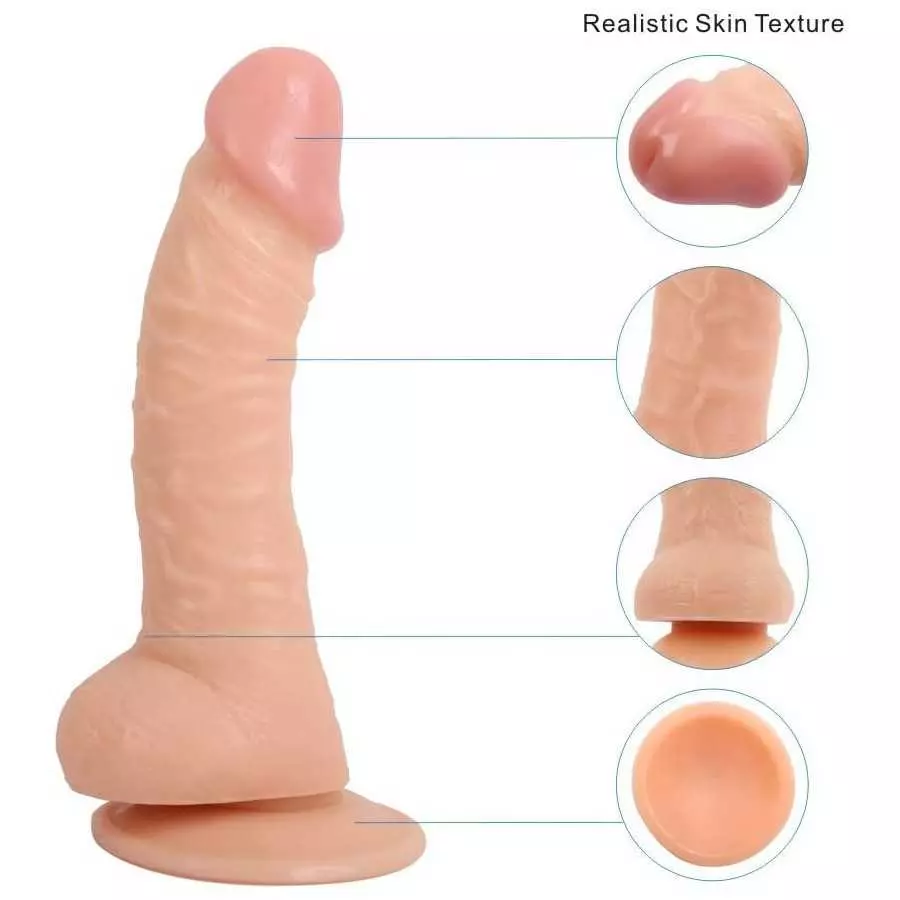lavestoyserr Dildo Lifelike Beginners Hands-Free Play, Strong Suction Cup ealistic & Extremely Waterproof Dildo Adult Toy, Flexi