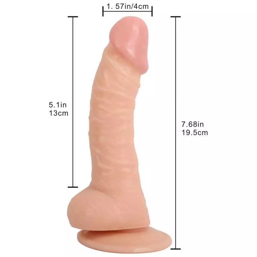 lavestoyserr Dildo Lifelike Beginners Hands-Free Play, Strong Suction Cup ealistic & Extremely Waterproof Dildo Adult Toy, Flexi