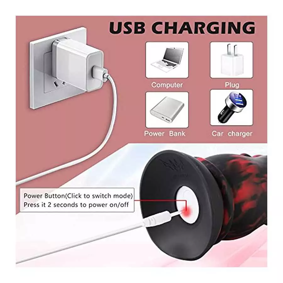 Huge Dildo Monster Dildo Fat Dildos, Fantasy Knot Dildo Vibrator for Strap On, 9 Inch Lifelike Soft Big Realistic Penis