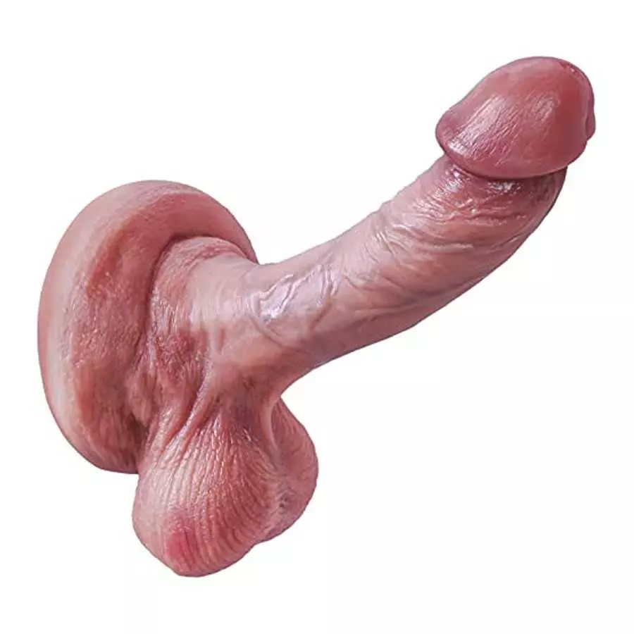 6.69 Inch Huge Realistic Dildos, Women Masturbator, Man’s Large Heatable Flexible Penis, Manual Thrusting Dildo, Lifelike Silico