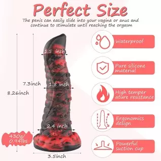 Hismith Realistic Dildo 10.12" Huge Pure Silicone Dildo for Women Masturbation G-spot Sex Toys with 3.8" Strong Suction Cup Awl