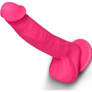 9.5 Inch Realistic Dildo, Dual Density Liquid Silicone Lifelike Penis with Strong Suction Cup for Hands-Free Play Flexible Cock