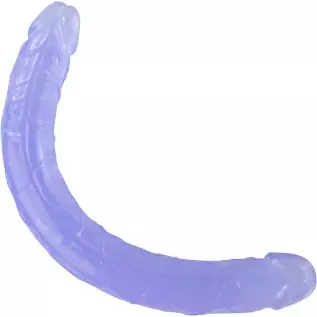 15.4 inch Super Long Double Ended Dildo Sex Toys, Flexible Purple Dildos for Women, Lesbian, Couple, Anal, G spot