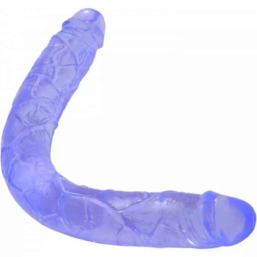 15.4 inch Super Long Double Ended Dildo Sex Toys, Flexible Purple Dildos for Women, Lesbian, Couple, Anal, G spot