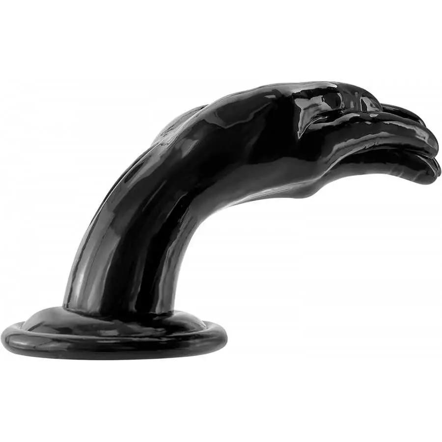 Realistic Hand Dildos, 9.9 inch Huge Butt Plugs with Suction Cup, Soft Prostate Massage for Men, Women,Black