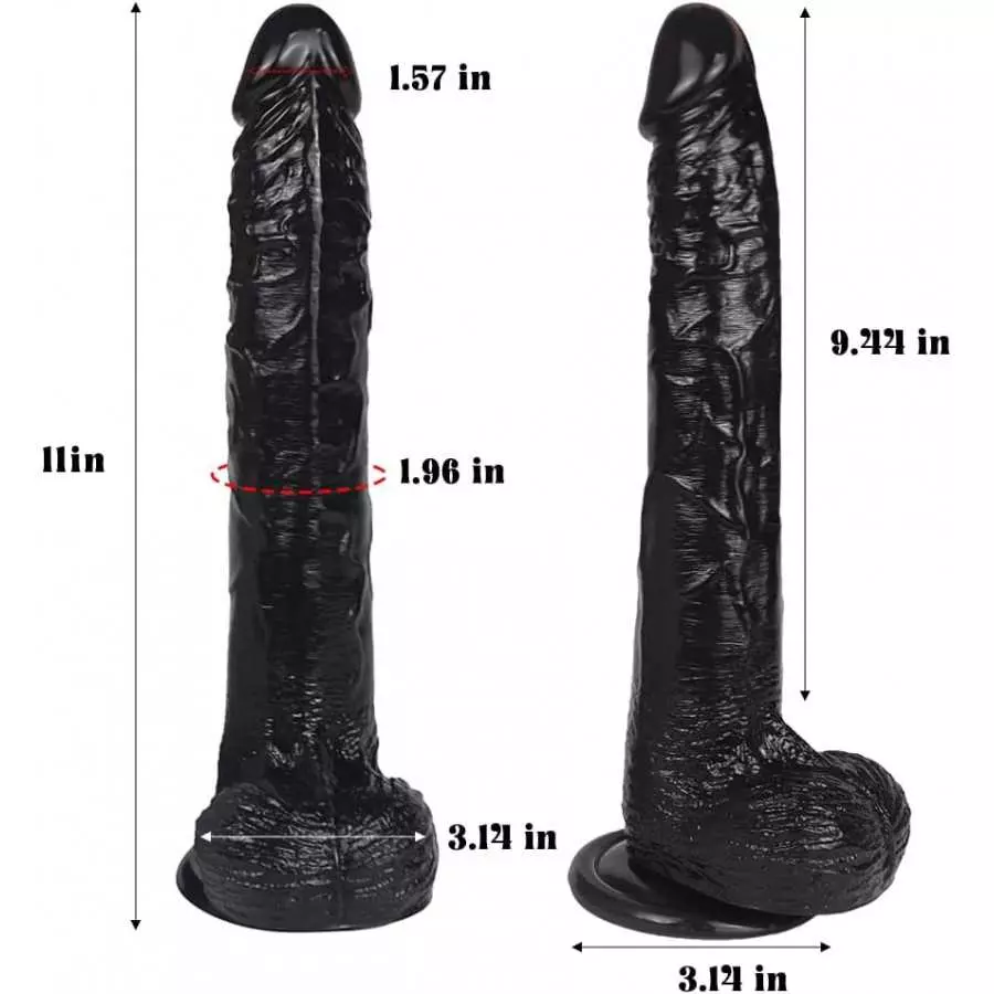 SOFTTOYS - The Long Johnson - Adult Toy 100% Lifelike and Huge and 100% Feels Like Skin with Strong Suction Cup for Hands-Free G