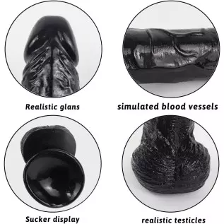 SOFTTOYS - The Long Johnson - Adult Toy 100% Lifelike and Huge and 100% Feels Like Skin with Strong Suction Cup for Hands-Free G