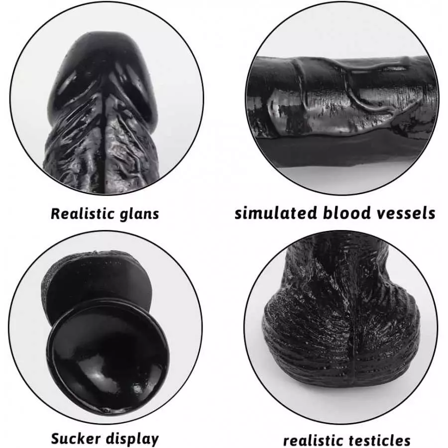 SOFTTOYS - The Long Johnson - Adult Toy 100% Lifelike and Huge and 100% Feels Like Skin with Strong Suction Cup for Hands-Free G