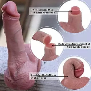 hyper realistic dildo 6.77 Inch Realistic Dildo, Liquid Silicone with Suction Cup， Ultra Soft Lifelike Thick Anal Dildos G spot 