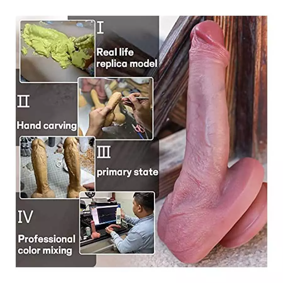 hyper realistic dildo 6.77 Inch Realistic Dildo, Liquid Silicone with Suction Cup， Ultra Soft Lifelike Thick Anal Dildos G spot 