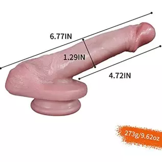 hyper realistic dildo 6.77 Inch Realistic Dildo, Liquid Silicone with Suction Cup， Ultra Soft Lifelike Thick Anal Dildos G spot 