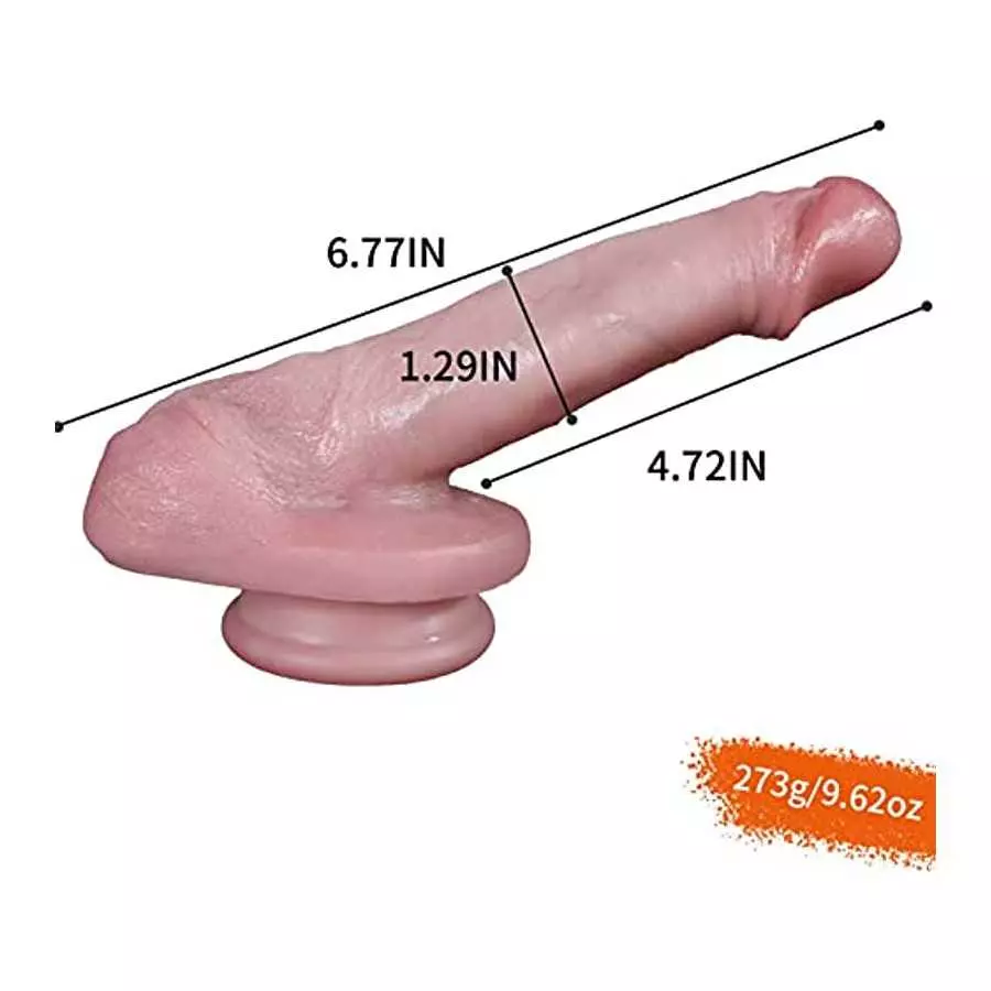 hyper realistic dildo 6.77 Inch Realistic Dildo, Liquid Silicone with Suction Cup， Ultra Soft Lifelike Thick Anal Dildos G spot 
