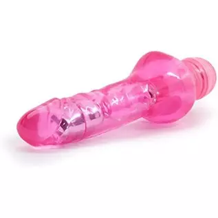 Eden 6.5" Beginner Vibrating Waterproof Multispeed Vibrating Dildo (Pink)
