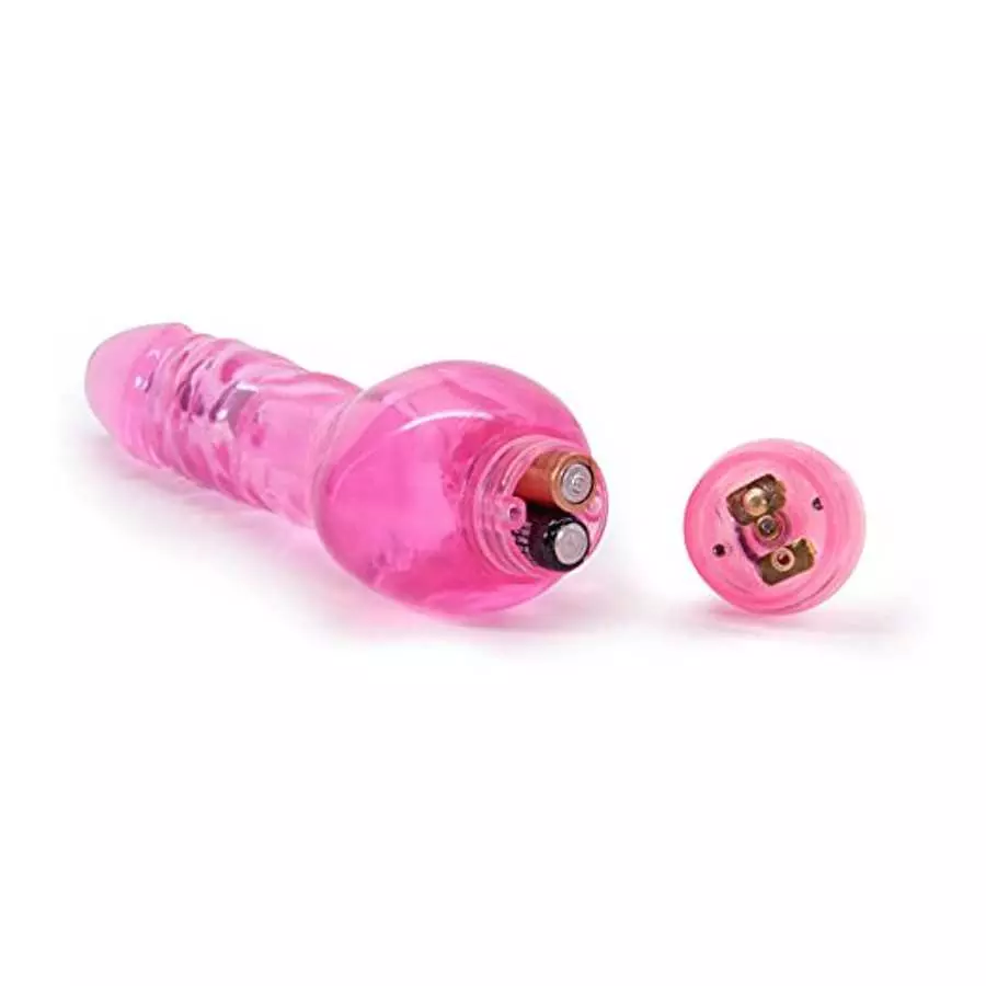Eden 6.5" Beginner Vibrating Waterproof Multispeed Vibrating Dildo (Pink)