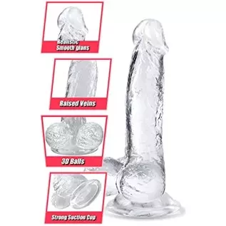 UTIMI Realistic Dildo Sex Toys - 6.8 Inch Body Safe Material G spot Adult Lifelike Dildo with Strong Suction Cup Penis for Men W UTIMI Realistic Dildo Sex Toys - 6.8 Inch Body Safe Material G spot Adult Lifelike Dildo with Strong Suction Cup Penis for Men W