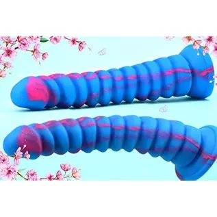 MEBAULT Realistic Dildo 8.58 Inch G-spot Dildo Silicone Ribbed Fake Penis with Strong Suction Cup and Lifelike Glans Sex Toys fo